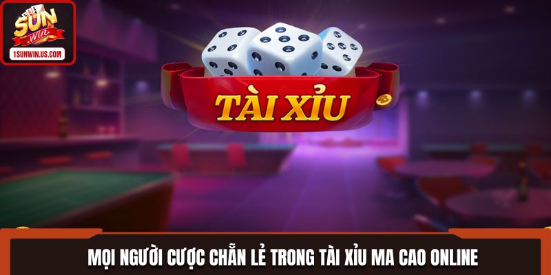 Mọi người cược Chẵn Lẻ trong Tài Xỉu Ma Cao online